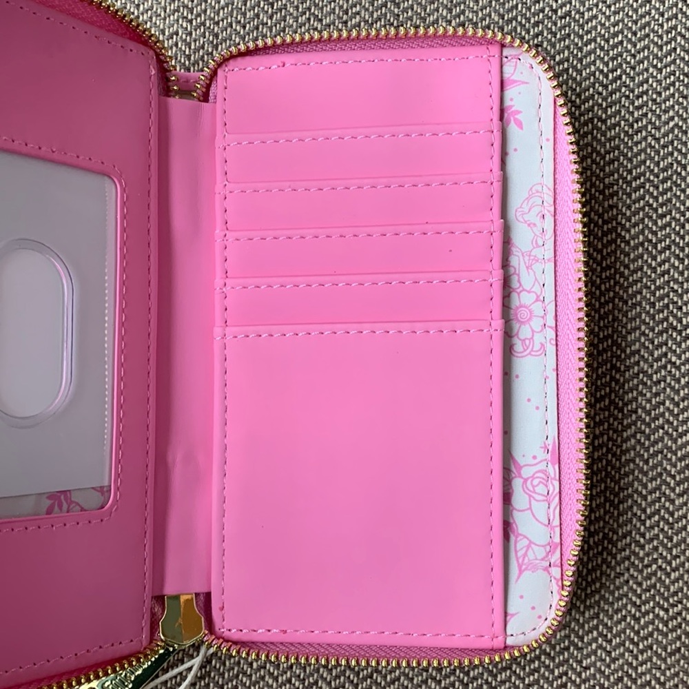 FINAL PRICE! Loungefly Disney Princess Tattoo AOP Zip Around Wallet - Picture 11 of 15